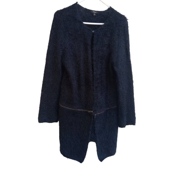 Cupio long open cardigan black sweater sz M - Picture 1 of 12